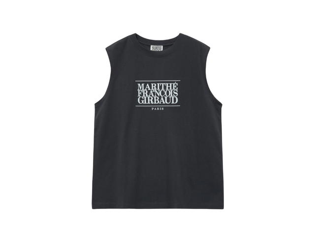 Marithe Francois Girbaud Marithe Francois Girbaud Classic Logo Sleeveless Charcoal - view 1