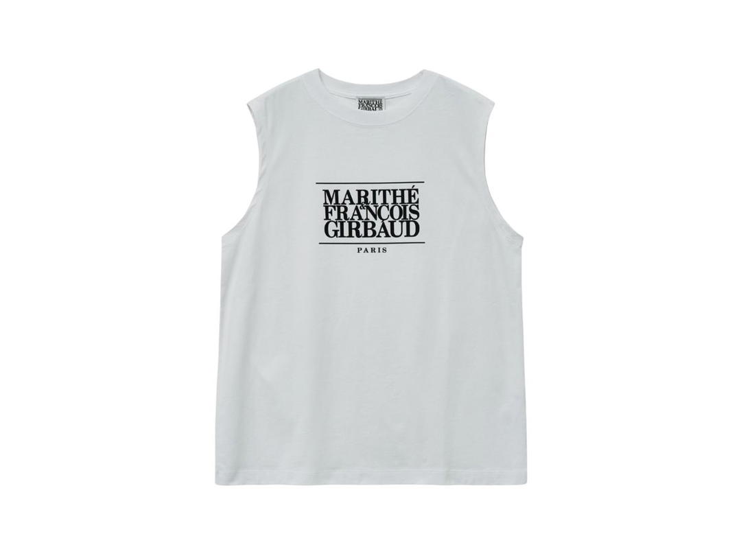 Marithe Francois Girbaud Marithe Francois Girbaud Classic Logo Sleeveless White