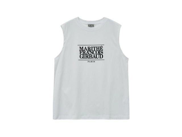Marithe Francois Girbaud Marithe Francois Girbaud Classic Logo Sleeveless White - view 1