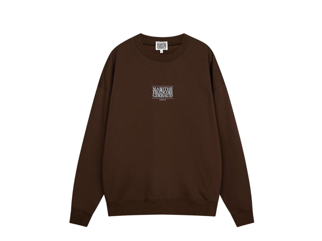 Marithe Francois Girbaud Marithe Francois Girbaud Classic Logo Sweatshirt Brown