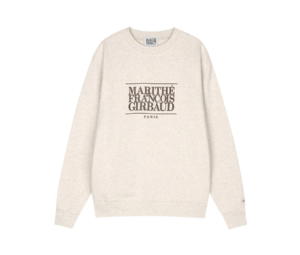 Buy Marithe Francois Girbaud Classic Logo Sweatshirt Oatmeal at Sasom – Authentic and Ready to Ship