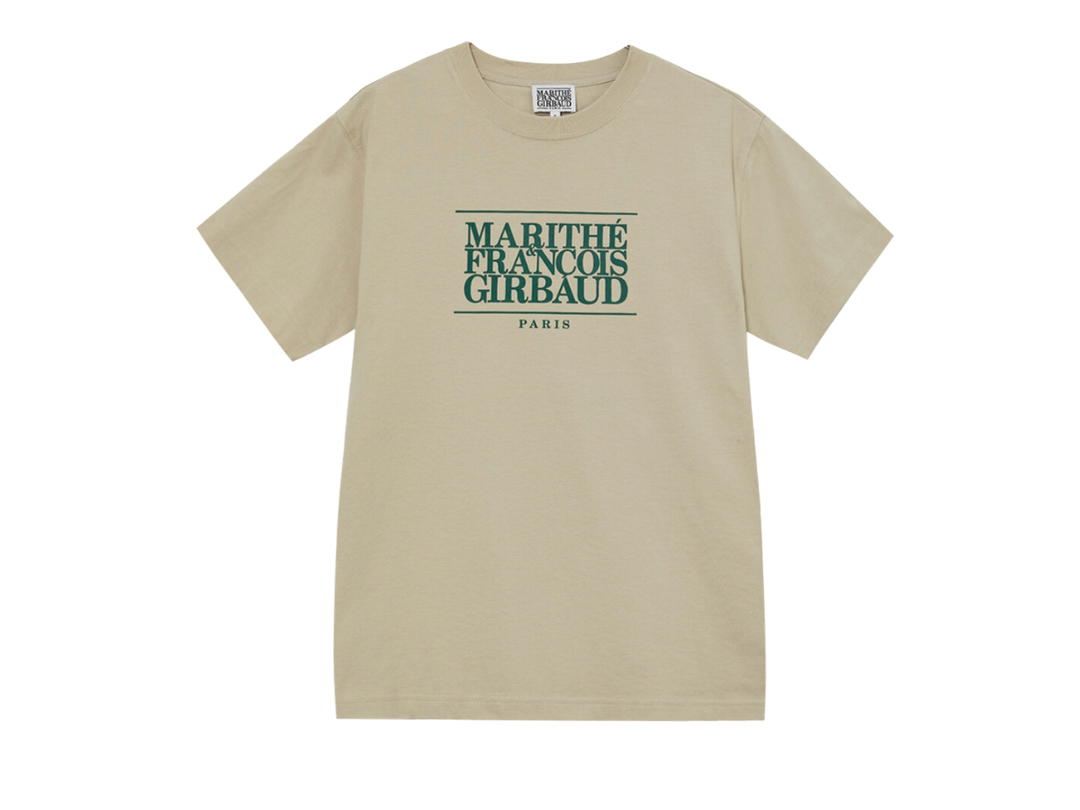 Marithe Francois Girbaud Marithe Francois Girbaud Classic Logo T-Shirt Khaki Beige