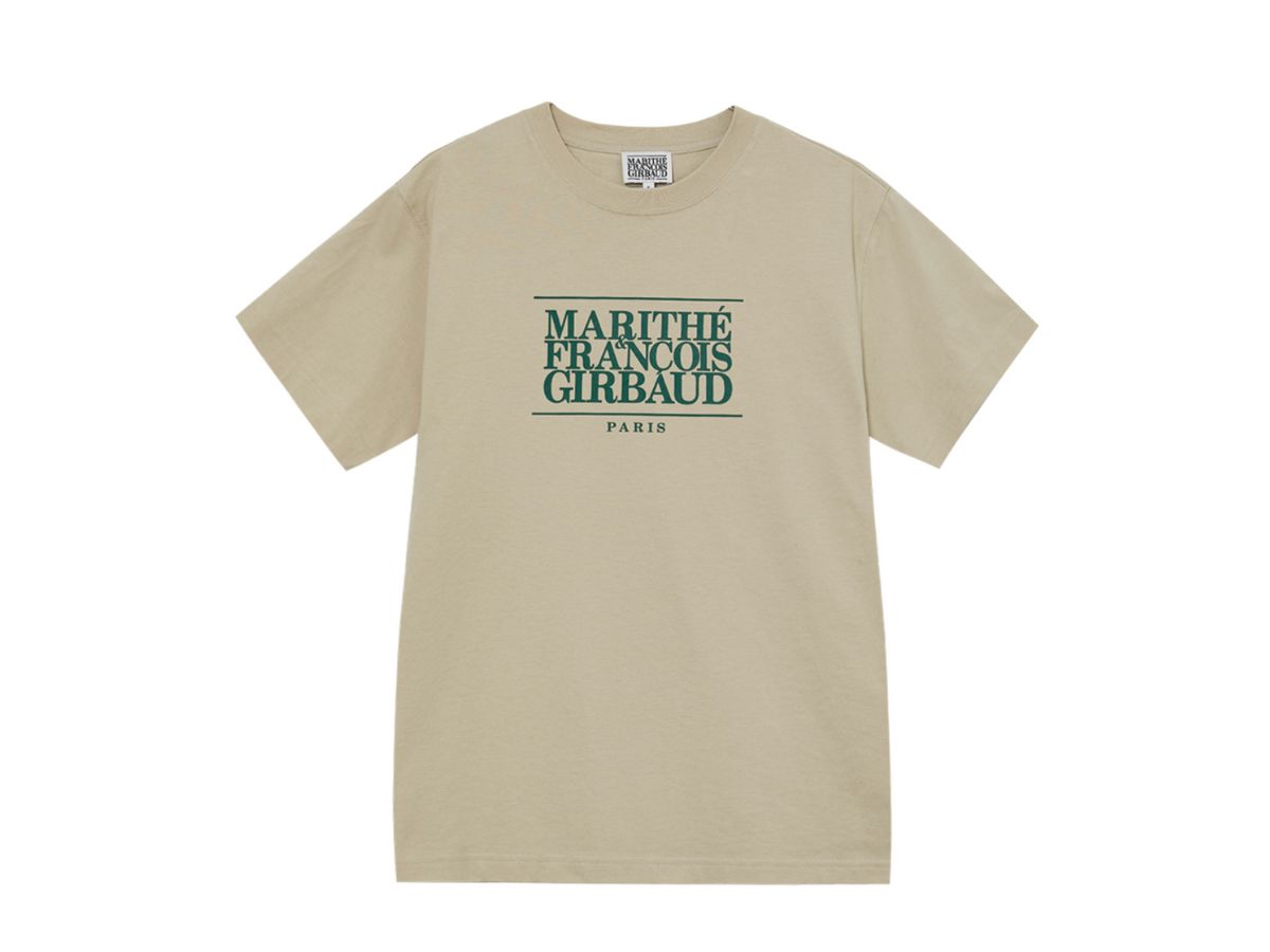 Marithe Francois Girbaud Marithe Francois Girbaud Classic Logo Tee Khaki Beige (SS24)