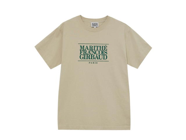 Marithe Francois Girbaud Marithe Francois Girbaud Classic Logo Tee Khaki Beige (SS24) - view 1