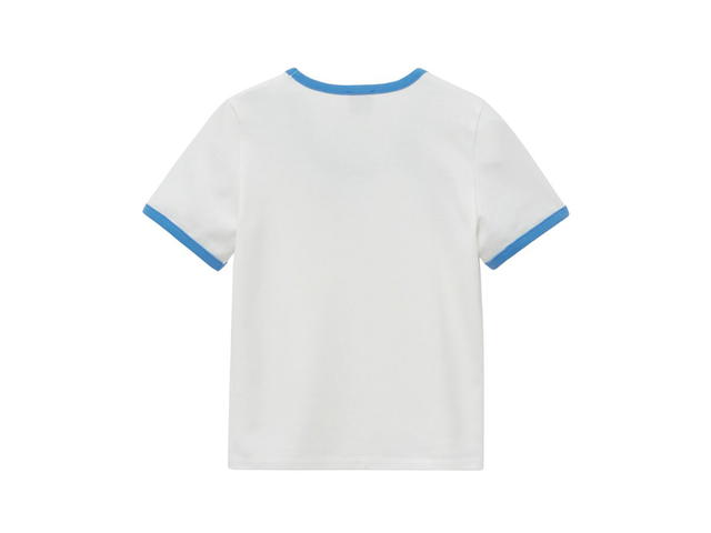 Marithe Francois Girbaud Marithe Francois Girbaud Deep Neck Ringer Tee White (W) - view 2