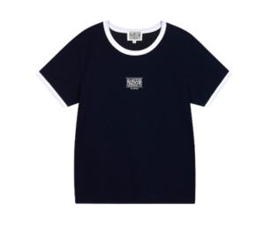 Buy Marithe Francois Girbaud W Classic Logo Ringer Tee Navy at Sasom – Authentic and Ready to Ship