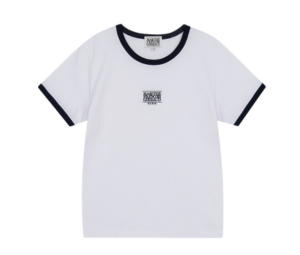 Buy Marithe Francois Girbaud W Classic Logo Ringer Tee White at Sasom – Authentic and Ready to Ship