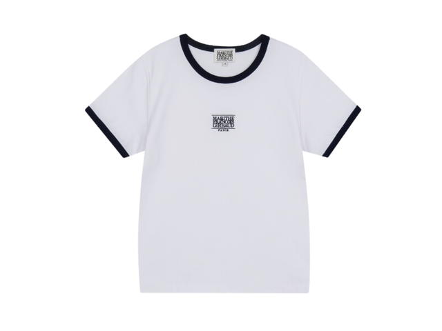Marithe Francois Girbaud Marithe Francois Girbaud W Classic Logo Ringer Tee White - view 1