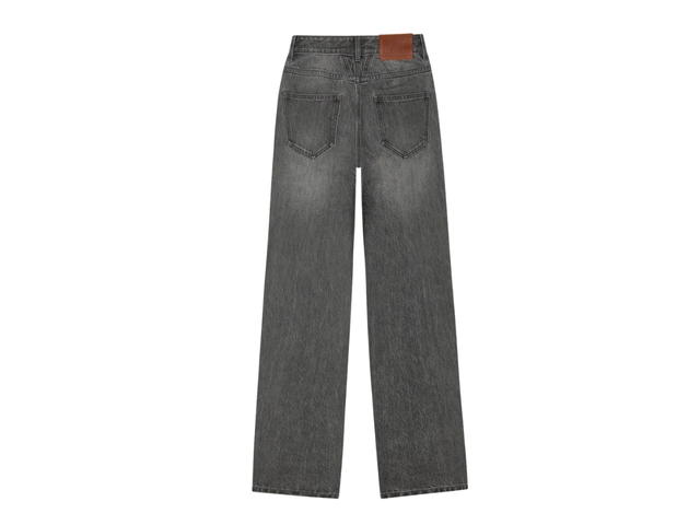 Marithe Francois Girbaud Marithe Francois Girbaud W High Straight Denim Pants Light Gray - view 2