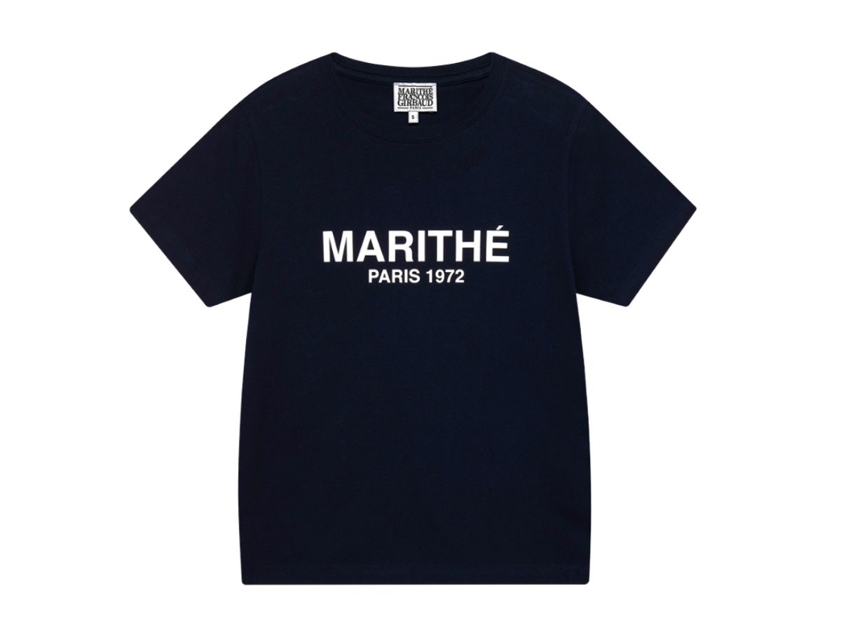 Marithe Francois Girbaud Marithe Francois Girbaud W Regular Logo Tee Navy