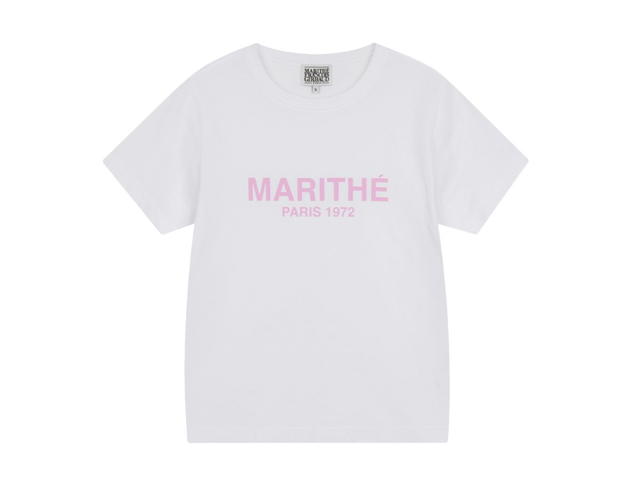 Marithe Francois Girbaud Marithe Francois Girbaud W Regular Logo Tee White-Pink - view 1
