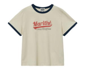 Buy Marithe Francois Girbaud W Vintage Baseball Ringer Tee Ivory at Sasom – Authentic and Ready to Ship