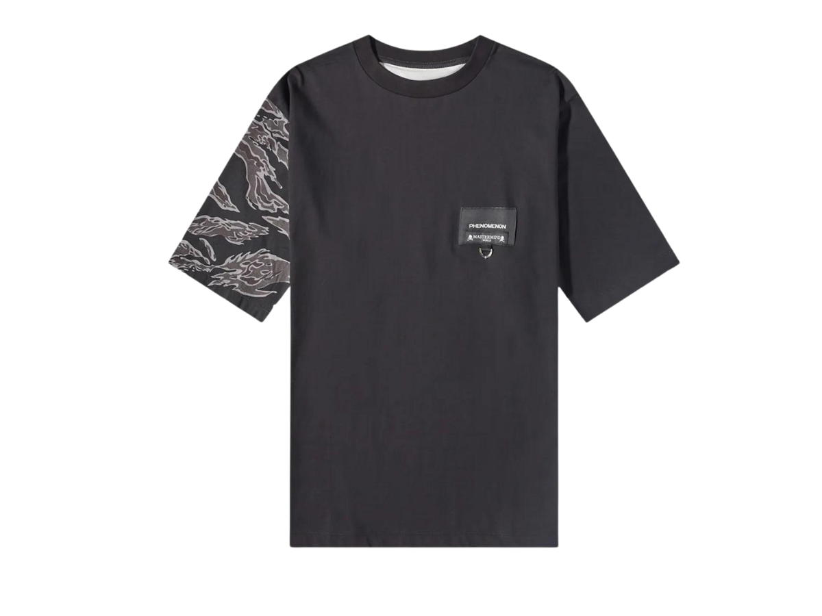 Mastermind Mastermind World x Phenomenon Tiger Camo Skull T-Shirt Black
