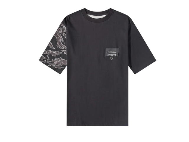 Mastermind Mastermind World x Phenomenon Tiger Camo Skull T-Shirt Black - view 1