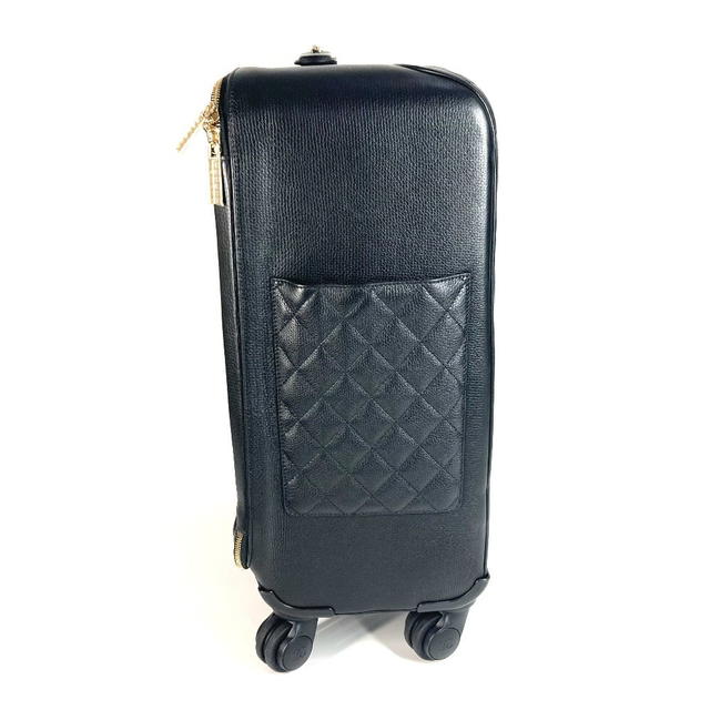 Chanel Matelasse Quilted CC Logo CC Mark Suitcase 4-wheel travel bag Chain travel bagCarry Bag - view 4