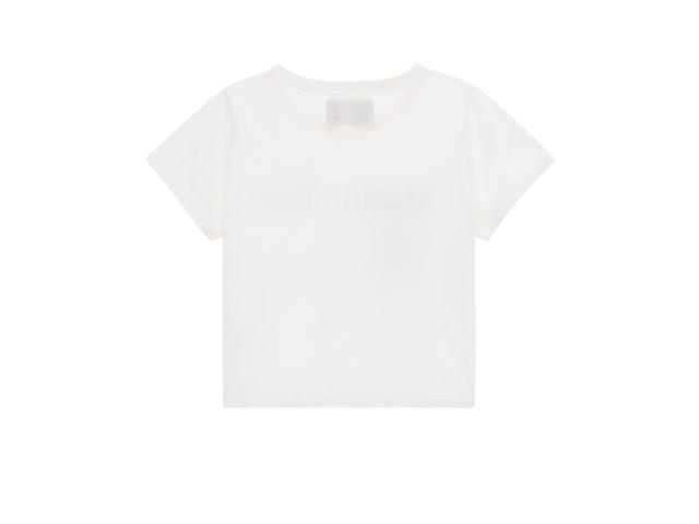 Matin Kim Matin Kim Logo Silket Crop Top White - view 2