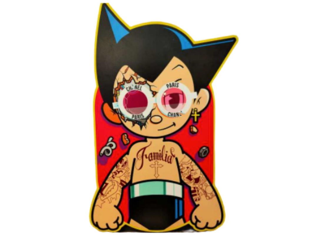 Matt Gondek Matt gondek "Astro boy print on wood"