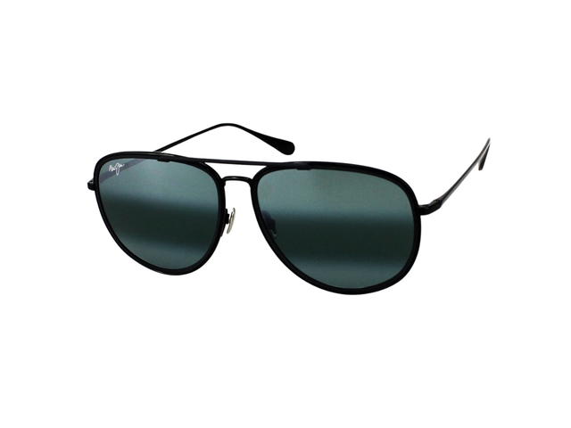 Maui Jim Maui Jim Fair Winds In Black Gloss Frame With Black Matte Rim Lenses - view 2