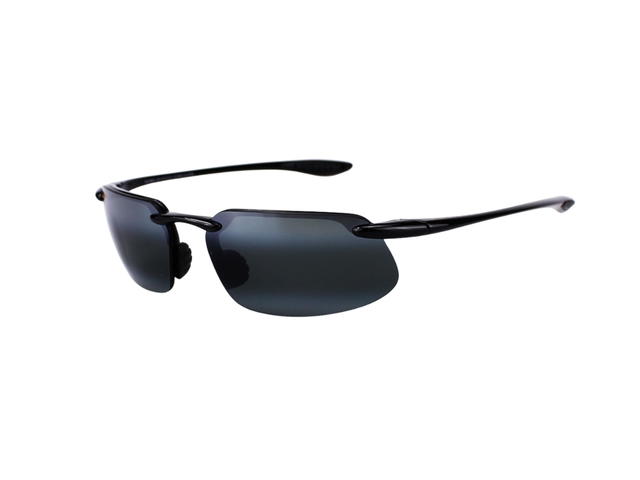 Maui Jim Maui Jim Kanaha In Gloss Black Frame With Neutral Grey Polarized Lenses - view 3