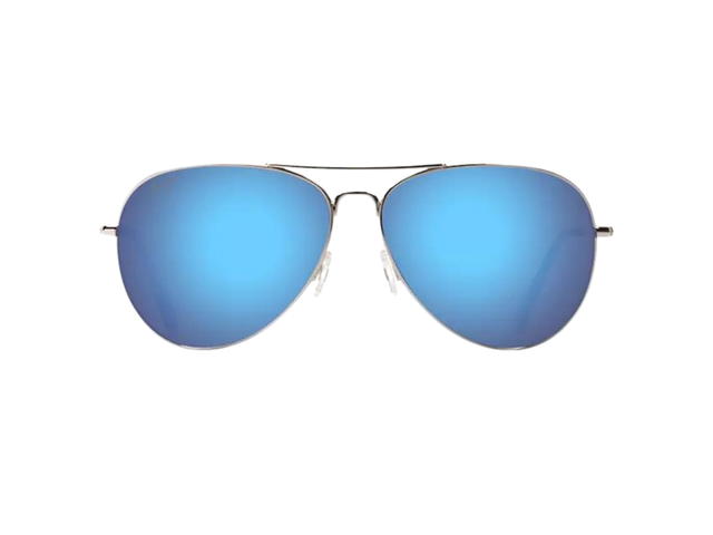 Maui Jim Maui Jim Mavericks In Silver Frame With Blue Hawaii Lenses - view 1