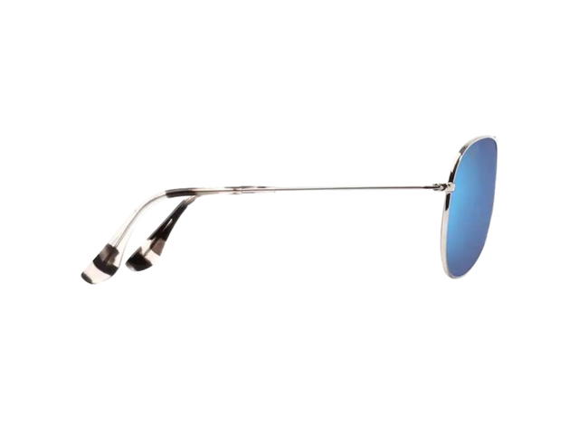 Maui Jim Maui Jim Mavericks In Silver Frame With Blue Hawaii Lenses - view 3
