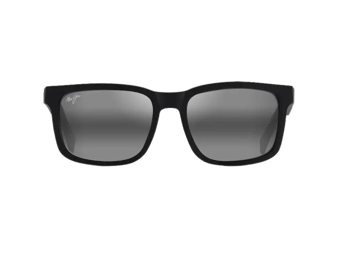 Maui Jim Maui Jim Stone Shack In Matte Black-Crystal Tips With Neutral Grey Lenses