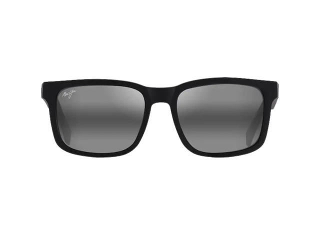 Maui Jim Maui Jim Stone Shack In Matte Black-Crystal Tips With Neutral Grey Lenses - view 1