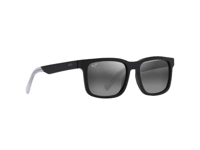 Maui Jim Maui Jim Stone Shack In Matte Black-Crystal Tips With Neutral Grey Lenses - view 2