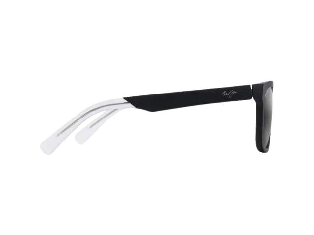 Maui Jim Maui Jim Stone Shack In Matte Black-Crystal Tips With Neutral Grey Lenses - view 3