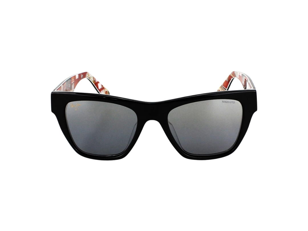 Maui Jim Maui Jim Treble In Black Gloss Frame-Collage Manchester United Interior Limited Edition With Grey Lenses