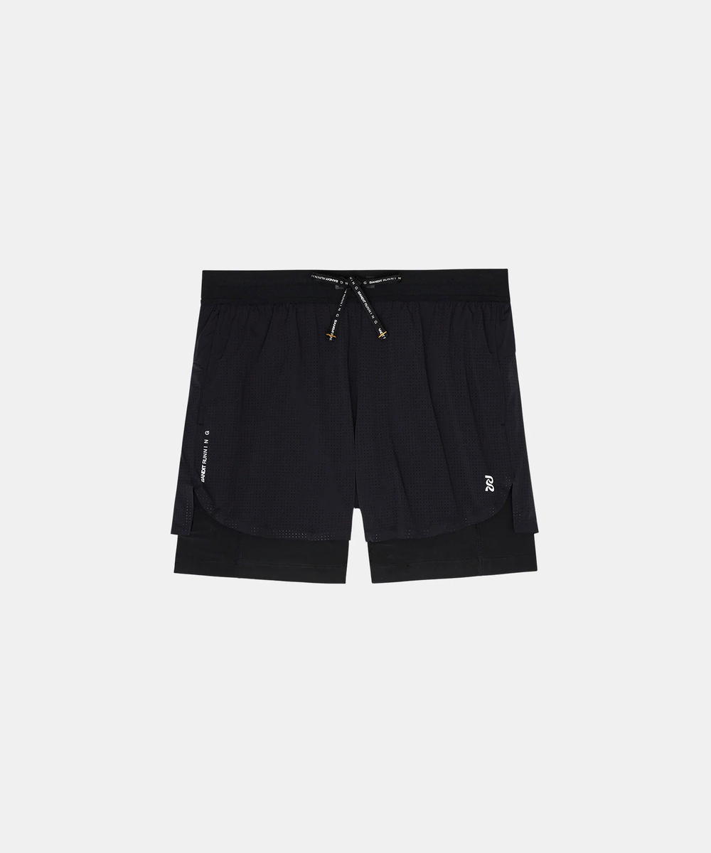 Bandit Running Bandit Running Vento 2-In-1 Run Short Black