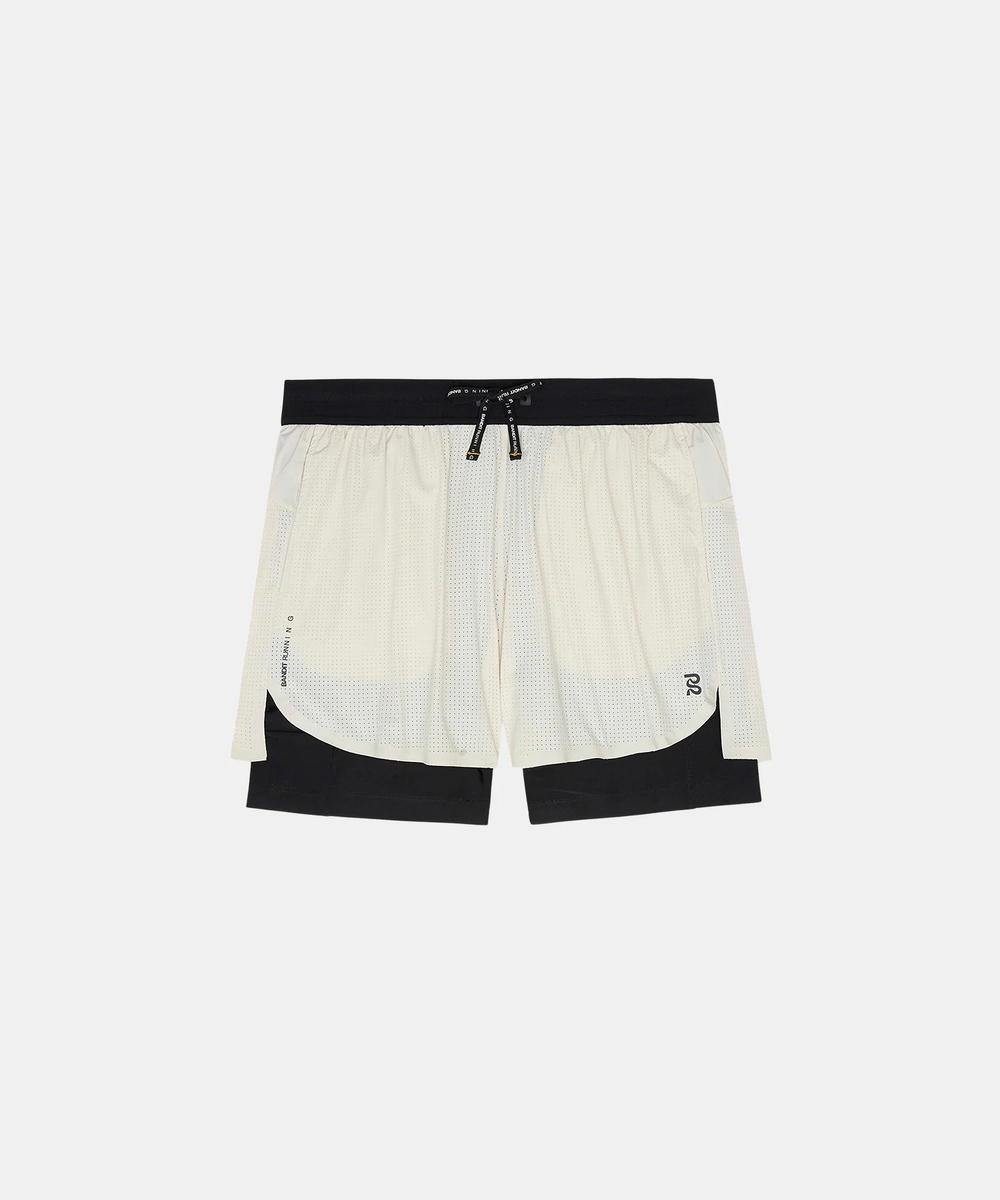 Bandit Running Bandit Running Vento 2-In-1 Run Short Champagne