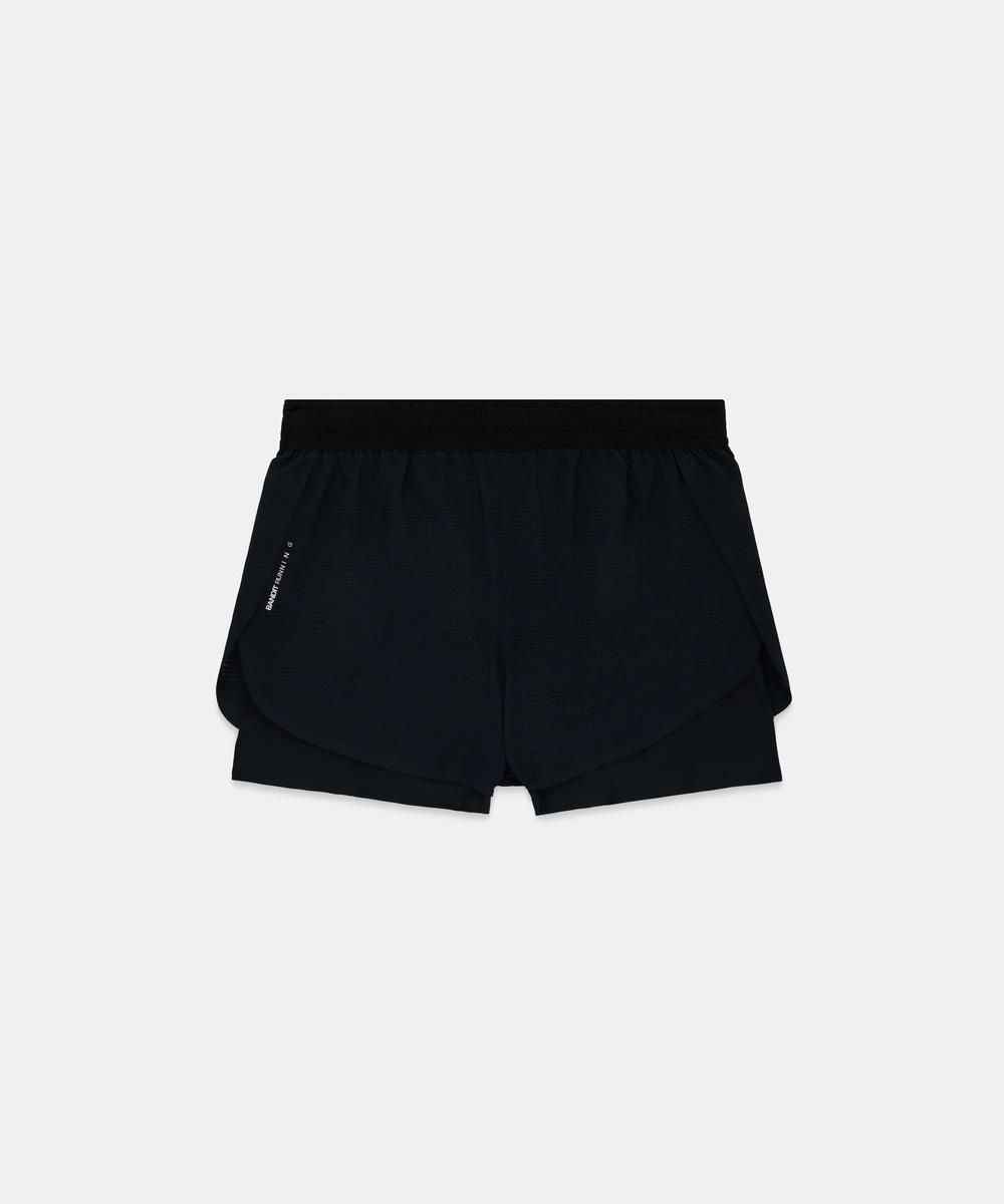 Bandit Running Bandit Running CoolGrid 2-in-1 Run Short Black