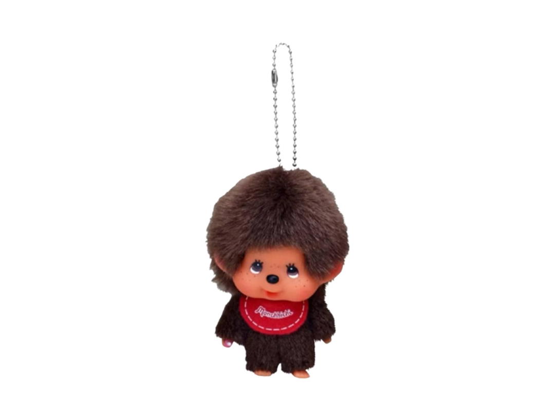 Monchhichi Monchhichi Big Head Monchhichi SS Boy Keychain