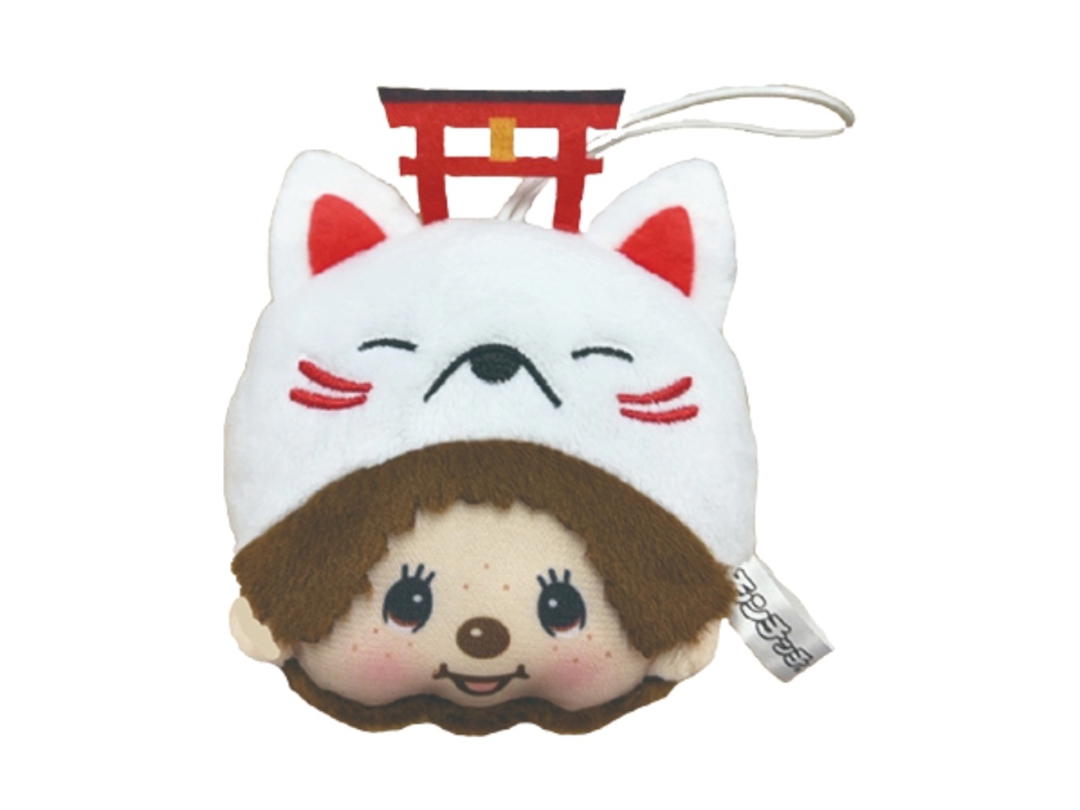 Monchhichi Monchhichi Kyoto Torii (Beckoning Cat) Face Mascot