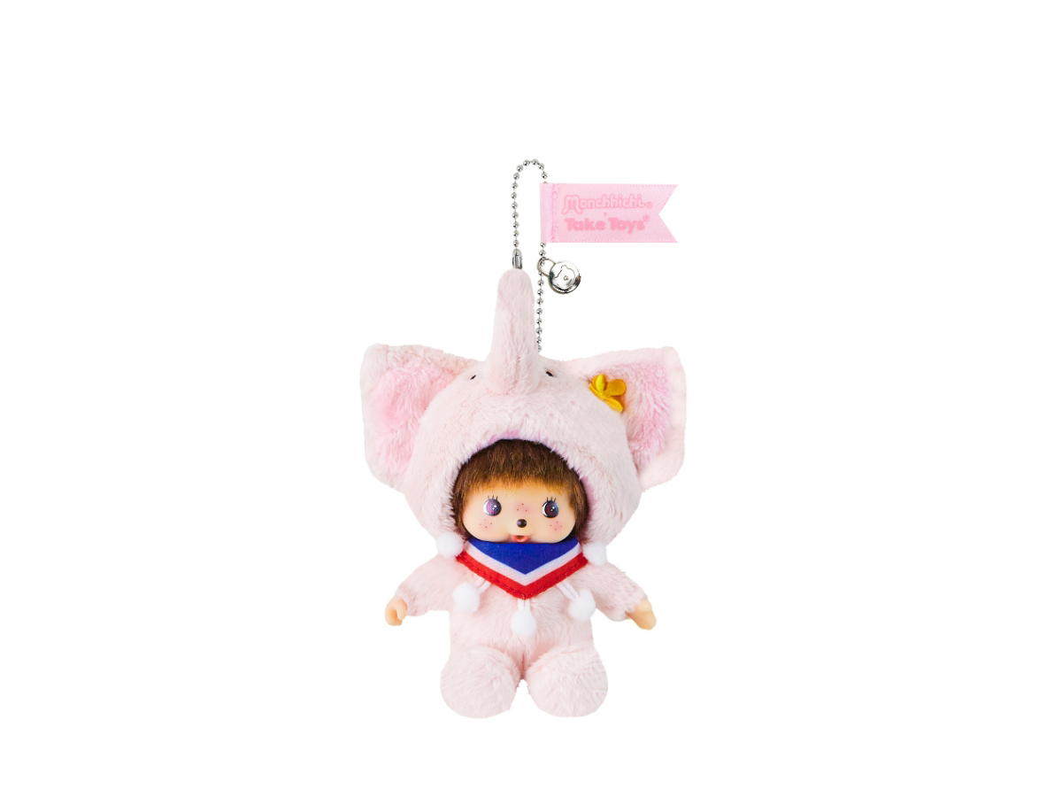 Monchhichi Monchhichi Luk Chang Girl Pink Thai-Thai Collection Keychain