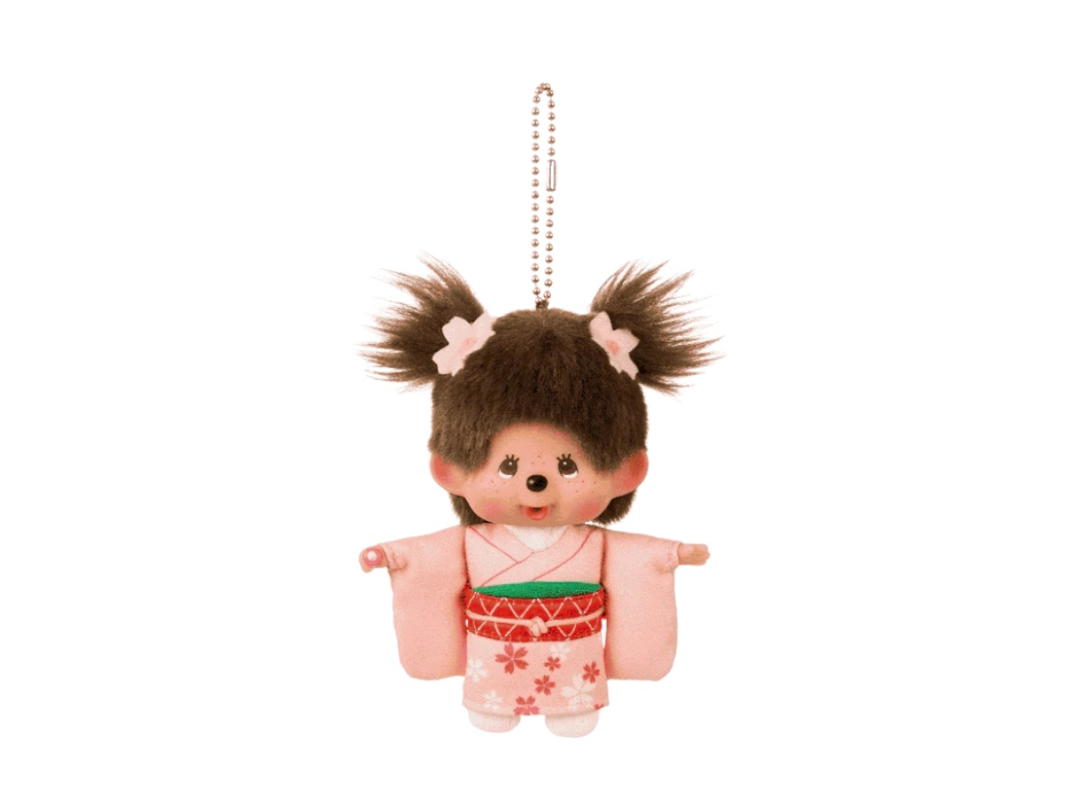 Monchhichi Monchhichi Sakura Kimono Keychain