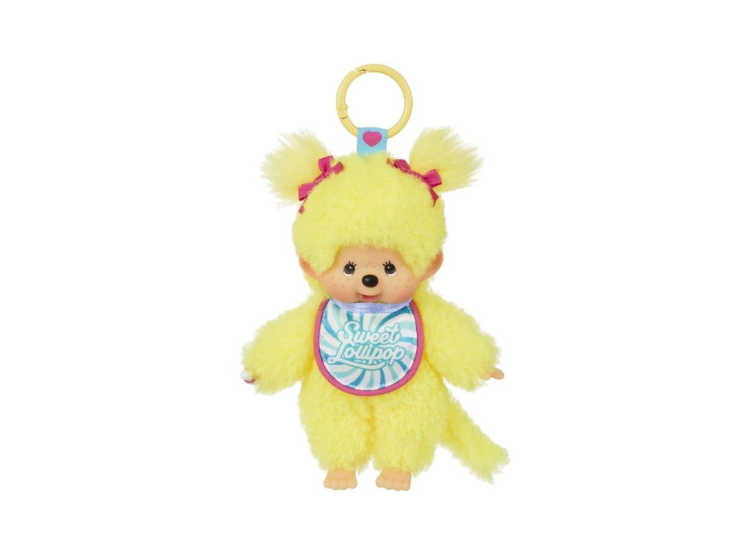Monchhichi Monchhichi Sweet Lollipop Monchhichi Keychain Yellow