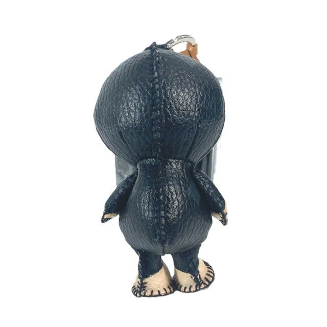 MCM MCM A BATHING APE Milo Visetos Bag Charm Key Holder Leather Black - view 3