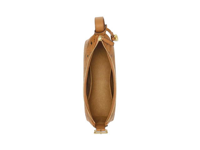 MCM MCM Aren Hobo In Visetos Leather With 24K Gold-Plated Metal Hardware Cognac - view 4