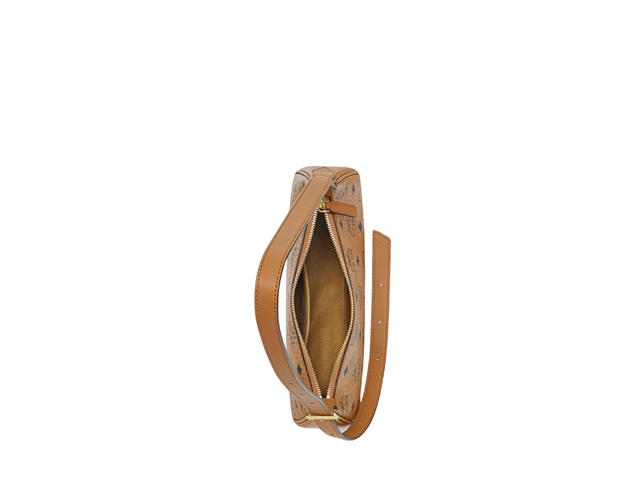 MCM MCM Aren Shoulder Bag In Cognac Visetos-Nappa Leather Trim With 24k Gold-plated Metal Hardware - view 4