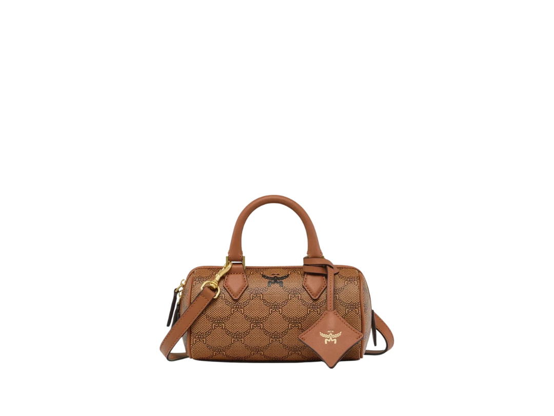 MCM MCM Mini Ella Boston Bag Brown
