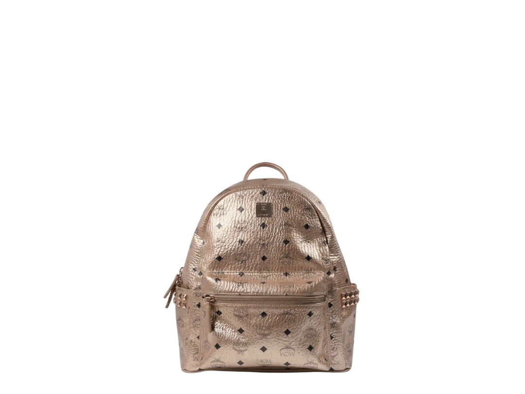 MCM MCM Visetos Backpack Gold