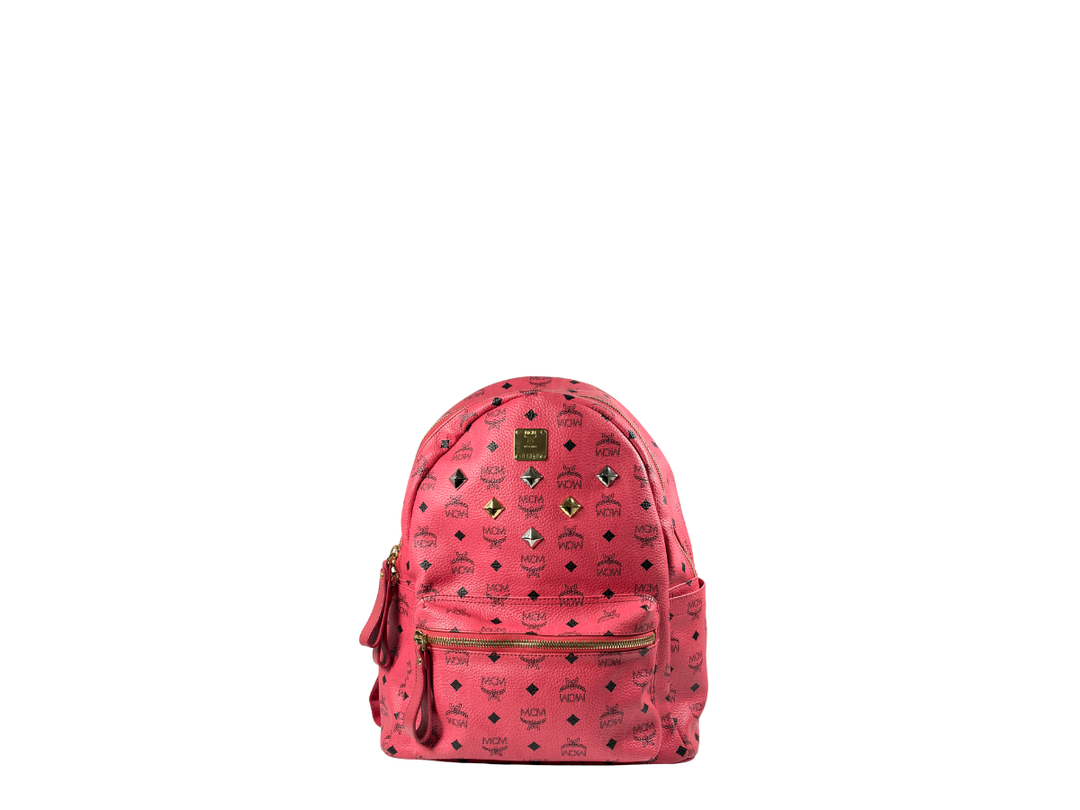 MCM MCM Visetos Backpack Red