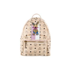 Buy MCM Visetos Studded Stark Rabbit Backpack Pink Beige at Sasom – Authentic and Ready to Ship