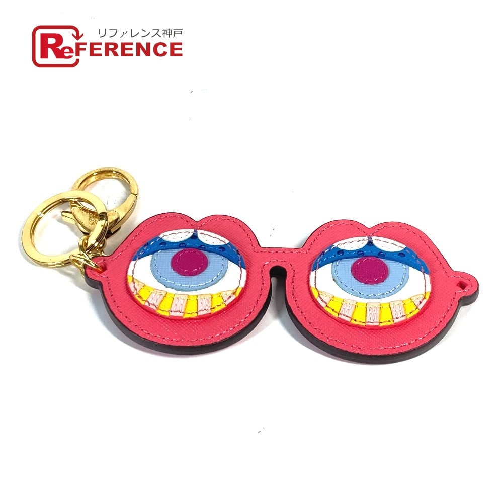MCM MCM CRAIG & KARL collaboration Eyeglasses Design Bag Charm Key Holder Unused