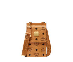 Buy MCM Crossbody Phone Case In Visetos Original With 24K Gold-Plated Hardware Cognac at Sasom – Authentic and Ready to Ship