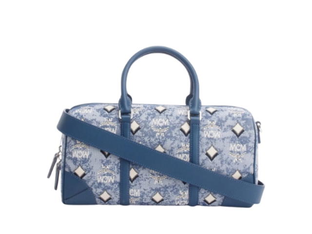 MCM MCM Medium Boston Bag Blue Denim - view 1