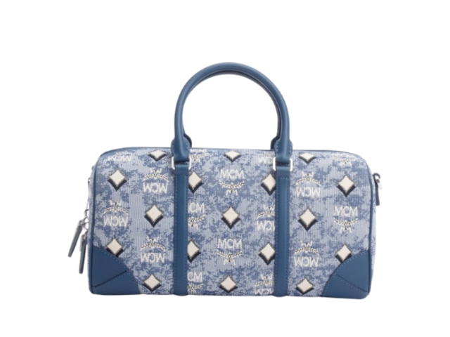 MCM MCM Medium Boston Bag Blue Denim - view 2