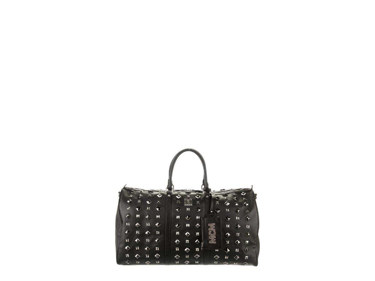 MCM MCM Studded Duffle Bag Black
